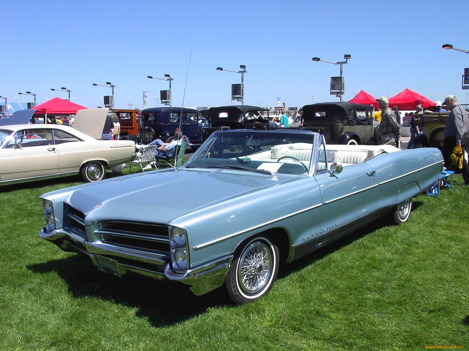 1966, pontiac, convertible, classic, 